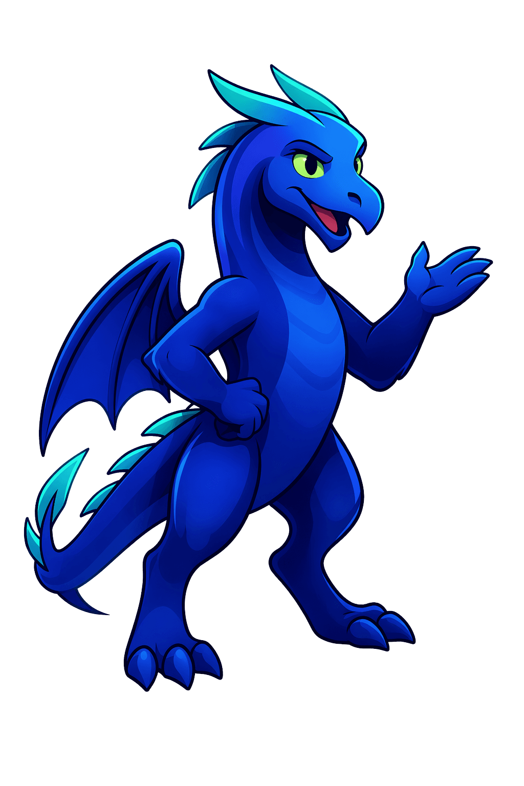 Mascotte Naykora, le dragon qui surveille les appareils de votre famille